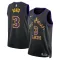 Camiseta Los Angeles Lakers Anthony Davis City Edition 2023-24 Negro Swingman para Hombre