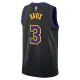 Camiseta Los Angeles Lakers Anthony Davis City Edition 2023-24 Negro Swingman para Hombre