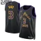 Camiseta Los Angeles Lakers Anthony Davis City Edition 2023-24 Negro Swingman para Niño