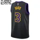Camiseta Los Angeles Lakers Anthony Davis City Edition 2023-24 Negro Swingman para Niño