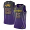 Camiseta Los Angeles Lakers Austin Reaves City Edition 2024-25 Púrpura Swingman para Hombre
