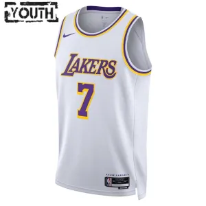 Camiseta Los Angeles Lakers Carmelo Anthony 7 Association Edition Blanco Swingman para Niño