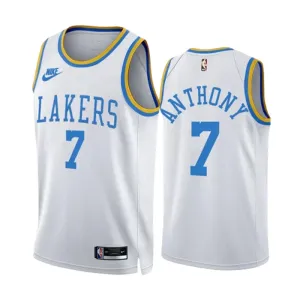 Camiseta Los Angeles Lakers Carmelo Anthony 7 Classic Edition 2022-23 Blanco Swingman para Hombre Camiseta Los Angeles Lakers Carmelo Anthony 7 Classic Edition 2022-23 Blanco Swingman para Hombre
