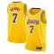 Camiseta Los Angeles Lakers Carmelo Anthony 7 Icon Edition Oro Swingman para Hombre