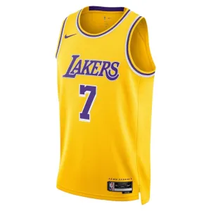 Camiseta Los Angeles Lakers Carmelo Anthony 7 Icon Edition Oro Swingman para Hombre