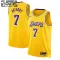 Camiseta Los Angeles Lakers Carmelo Anthony 7 Icon Edition Oro Swingman para Niño