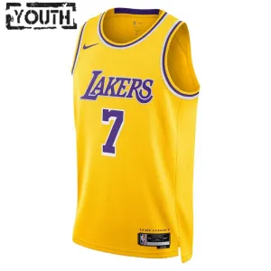 Camiseta Los Angeles Lakers Carmelo Anthony 7 Icon Edition Oro Swingman para Niño