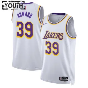 Camiseta Los Angeles Lakers Dwight Howard 39 Association Edition Blanco Swingman para Niño