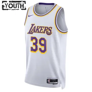 Camiseta Los Angeles Lakers Dwight Howard 39 Association Edition Blanco Swingman para Niño