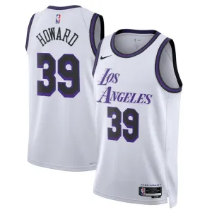 Camiseta Los Angeles Lakers Dwight Howard 39 City Edition 2022-23 Blanco Swingman para Hombre