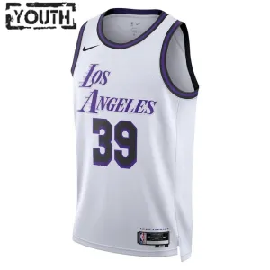 Camiseta Los Angeles Lakers Dwight Howard 39 City Edition 2022-23 Blanco Swingman para Niño