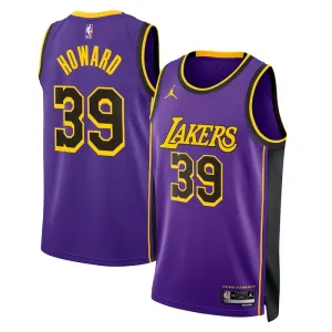 Camiseta Los Angeles Lakers Dwight Howard 39 Statement Edition Púrpura Swingman para Hombre