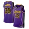 Camiseta Los Angeles Lakers Dwight Howard 39 Statement Edition Púrpura Swingman para Hombre