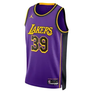 Camiseta Los Angeles Lakers Dwight Howard 39 Statement Edition Púrpura Swingman para Hombre
