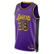 Camiseta Los Angeles Lakers Dwight Howard 39 Statement Edition Púrpura Swingman para Hombre