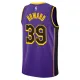 Camiseta Los Angeles Lakers Dwight Howard 39 Statement Edition Púrpura Swingman para Hombre