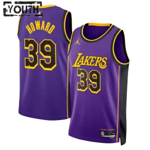 Camiseta Los Angeles Lakers Dwight Howard 39 Statement Edition Púrpura Swingman para Niño