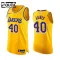 Camiseta Los Angeles Lakers Lebron James 40k Points Icon Edition Amarillo Swingman para Niño