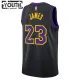 Camiseta Los Angeles Lakers Lebron James City Edition 2023-24 Negro Swingman para Niño