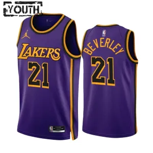 Camiseta Los Angeles Lakers Patrick Beverley 21 Statement Edition Púrpura Swingman para Niño Camiseta Los Angeles Lakers Patrick Beverley 21 Statement Edition Púrpura Swingman para Niño