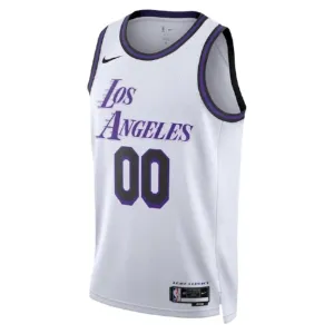 Camiseta Los Angeles Lakers Personalizada City Edition 2022-23 Blanco Swingman para Hombre