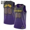 Camiseta Los Angeles Lakers Personalizada City Edition 2024-25 Púrpura Swingman para Niño