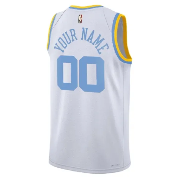 Camiseta Los Angeles Lakers Personalizada Classic Edition 2022-23 Blanco Swingman para Hombre