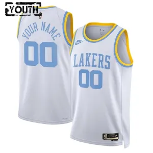 Camiseta Los Angeles Lakers Personalizada Classic Edition 2022-23 Blanco Swingman para Niño