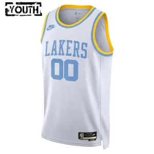 Camiseta Los Angeles Lakers Personalizada Classic Edition 2022-23 Blanco Swingman para Niño