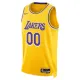 Camiseta Los Angeles Lakers Personalizada Icon Edition Amarillo Swingman para Hombre