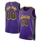 Camiseta Los Angeles Lakers Personalizada Statement Edition Azul Swingman para Hombre