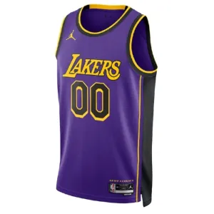 Camiseta Los Angeles Lakers Personalizada Statement Edition Azul Swingman para Hombre