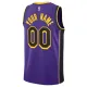 Camiseta Los Angeles Lakers Personalizada Statement Edition Azul Swingman para Hombre