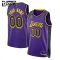 Camiseta Los Angeles Lakers Personalizada Statement Edition Azul Swingman para Niño