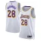 Camiseta Los Angeles Lakers Rui Hachimura 28 Association Edition Blanco Swingman para Hombre