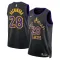Camiseta Los Angeles Lakers Rui Hachimura 28 City Edition 2023-24 Negro Swingman para Hombre