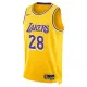 Camiseta Los Angeles Lakers Rui Hachimura 28 Icon Edition Oro Swingman para Hombre