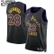 Camiseta Los Angeles Lakers Rui Hachimura City Edition 2023-24 Negro Swingman para Niño