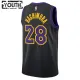 Camiseta Los Angeles Lakers Rui Hachimura City Edition 2023-24 Negro Swingman para Niño