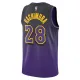 Camiseta Los Angeles Lakers Rui Hachimura City Edition 2024-25 Púrpura Swingman para Hombre