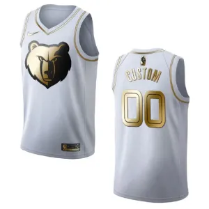Camiseta Memphis Grizzlies Golden Edition Personalizada Blanco Swingman para Hombre