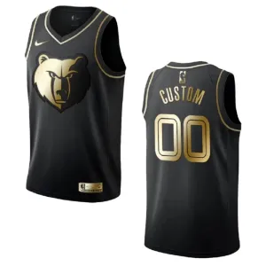 Camiseta Memphis Grizzlies Golden Edition Personalizada Negro Swingman para Hombre