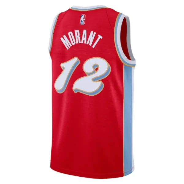 Camiseta Memphis Grizzlies Ja Morant City Edition 2024-25 Rojo Swingman para Hombre