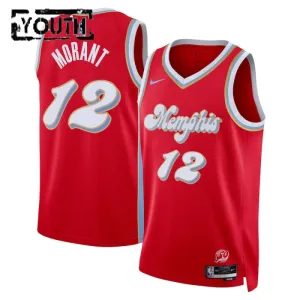 Camiseta Memphis Grizzlies Ja Morant City Edition 2024-25 Rojo Swingman para Niño Camiseta Memphis Grizzlies Ja Morant City Edition 2024-25 Rojo Swingman para Niño