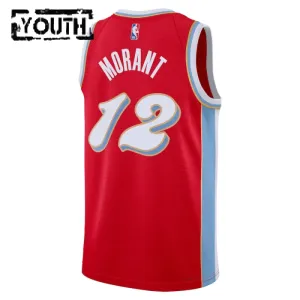 Camiseta Memphis Grizzlies Ja Morant City Edition 2024-25 Rojo Swingman para Niño