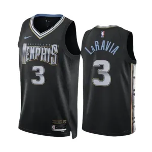 Camiseta Memphis Grizzlies Jake Laravia 3 City Edition 2022-23 Negro Swingman para Hombre Camiseta Memphis Grizzlies Jake Laravia 3 City Edition 2022-23 Negro Swingman para Hombre