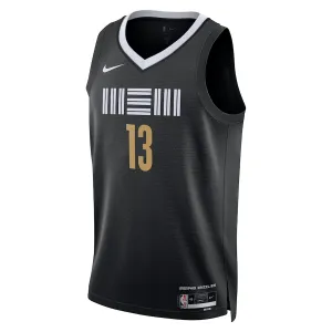 Camiseta Memphis Grizzlies Jaren Jackson Jr. City Edition 2023-24 Negro Swingman para Hombre