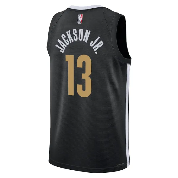Camiseta Memphis Grizzlies Jaren Jackson Jr. City Edition 2023-24 Negro Swingman para Hombre