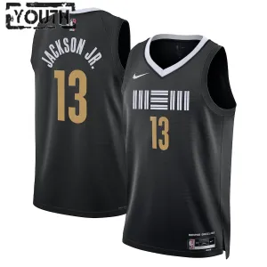 Camiseta Memphis Grizzlies Jaren Jackson Jr. City Edition 2023-24 Negro Swingman para Niño
