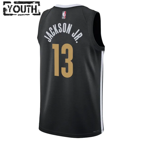 Camiseta Memphis Grizzlies Jaren Jackson Jr. City Edition 2023-24 Negro Swingman para Niño